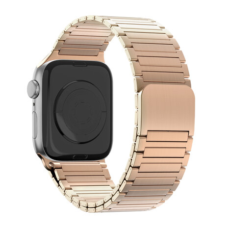 Bandz Bandz Apple Watch magnetische stalen band 'Deluxe' (rosé goud)