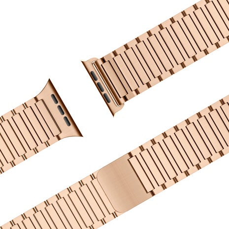 Bandz Bandz Apple Watch magnetische stalen band 'Deluxe' (rosé goud)