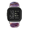 Strap-it® Strap-it Fitbit Sense scrunchie bandje (blauw/roze) Strap-it® Strap-it Fitbit Sense scrunchie bandje (blauw/roze)