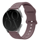 xoxo Wildhearts xoxo Wildhearts Samsung Galaxy Watch 4 Classic 42mm siliconen bandje Leopard Print (berry paars)