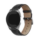 Strap-it® Strap-it Samsung Galaxy Watch 7 - 40mm leather crocodile grain band (zwart)