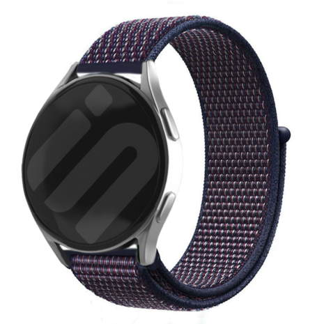 Strap-it® Strap-it Samsung Galaxy Watch 7 - 40mm nylon band (paars/blauw) Strap-it® Strap-it Samsung Galaxy Watch 7 - 40mm nylon band (paars/blauw)
