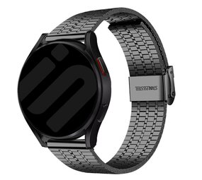 Strap-it® Samsung Galaxy Watch 7 - 40mm roestvrij stalen band (zwart) Strap-it® Samsung Galaxy Watch 7 - 40mm roestvrij stalen band (zwart)