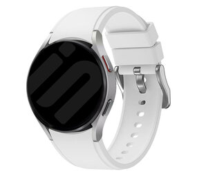 Strap-it® Samsung Galaxy Watch 7 - 40mm siliconen band perfect fit (wit)