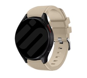 Strap-it® Samsung Galaxy Watch 7 - 40mm siliconen bandje (beige)