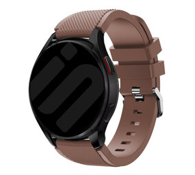 Strap-it® Samsung Galaxy Watch 7 - 40mm siliconen bandje (koffiebruin)