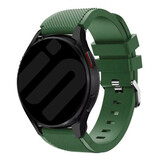 Strap-it® Samsung Galaxy Watch 7 - 40mm siliconen bandje (legergroen)