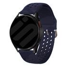 Strap-it® Strap-it Samsung Galaxy Watch 7 - 40mm siliconen bandje met gaatjes (donkerblauw)