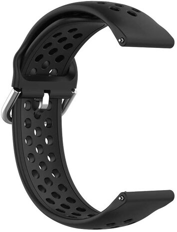 Strap-it® Strap-it Samsung Galaxy Watch 7 - 40mm siliconen bandje met gaatjes (zwart) Strap-it® Strap-it Samsung Galaxy Watch 7 - 40mm siliconen bandje met gaatjes (zwart)