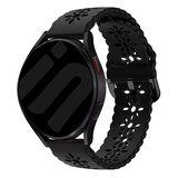 Strap-it® Samsung Galaxy Watch 7 - 40mm siliconen bandje met patroon (zwart)