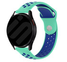 Strap-it® Strap-it Samsung Galaxy Watch 7 - 40mm sport band (aqua/blauw)