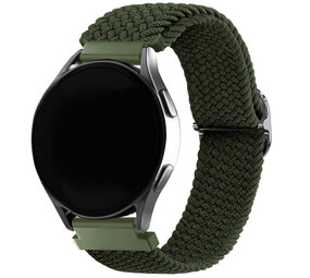 Strap-it® Samsung Galaxy Watch 7 - 40mm verstelbaar geweven bandje (groen)