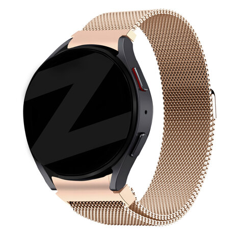 Bandz Bandz Samsung Galaxy Watch 7 - 40mm Milanese loop band (rosé goud) Bandz Bandz Samsung Galaxy Watch 7 - 40mm Milanese loop band (rosé goud)
