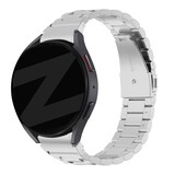 Bandz Bandz Samsung Galaxy Watch 7 - 40mm stalen band 'Classic' (zilver)