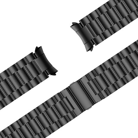 Bandz Bandz Samsung Galaxy Watch 7 - 40mm titanium schakel band (zwart)