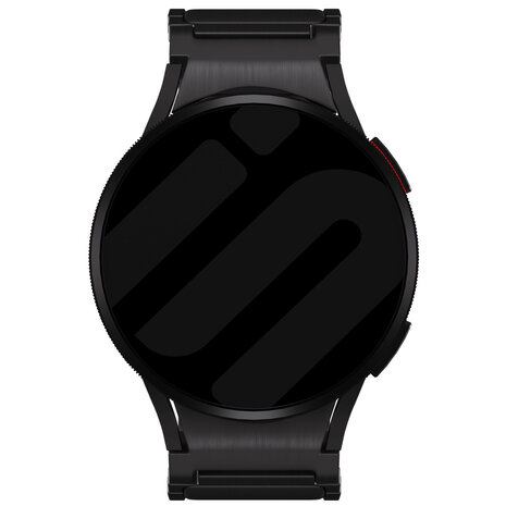 Strap-it® Strap-it Samsung Galaxy Watch 7 - 40mm 'One push' titanium band (zwart)