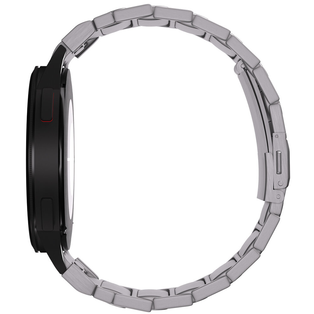 Strap-it® Strap-it Samsung Galaxy Watch 7 - 40mm 'One push' titanium band (zilver)