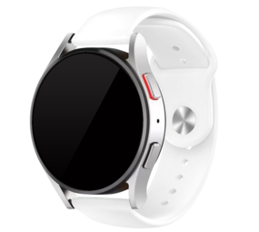 Strap-it® Samsung Galaxy Watch 7 - 44mm lichtgevend siliconen bandje (wit)