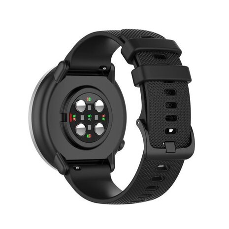 Strap-it® Strap-it Samsung Galaxy Watch 7 - 44mm Luxe Siliconen bandje (zwart)