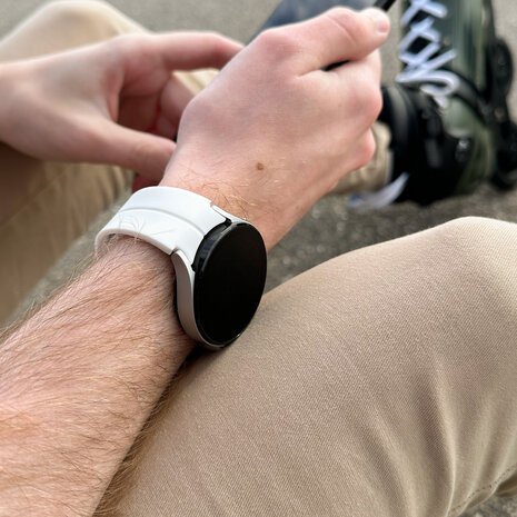 Strap-it® Strap-it Samsung Galaxy Watch 7 - 44mm magnetische sport band (wit)