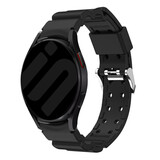 Strap-it® Samsung Galaxy Watch 7 - 44mm silicone armor bandje (zwart)
