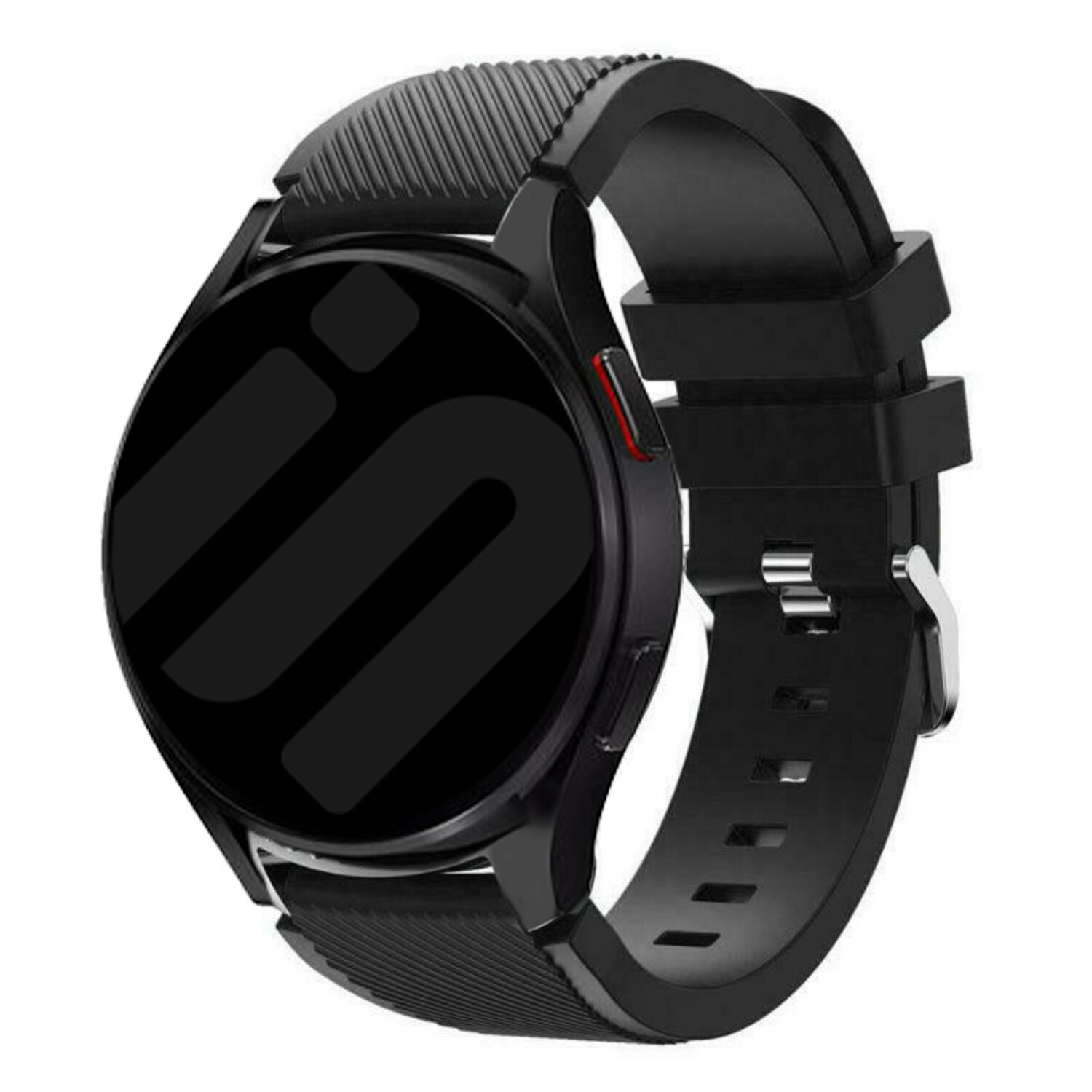 Samsung Galaxy Watch 7 44mm siliconen bandje zwart Smartwatchbanden