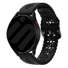 Strap-it® Strap-it Samsung Galaxy Watch 7 - 44mm siliconen bandje met patroon (zwart)