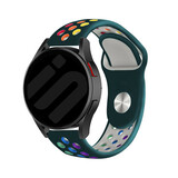 Strap-it® Samsung Galaxy Watch 7 - 44mm sport band (dennengroen/kleurrijk