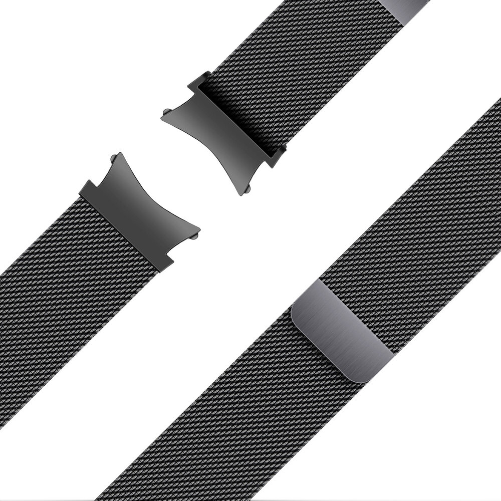 Bandz Bandz Samsung Galaxy Watch 7 - 44mm Milanese loop band (zwart)