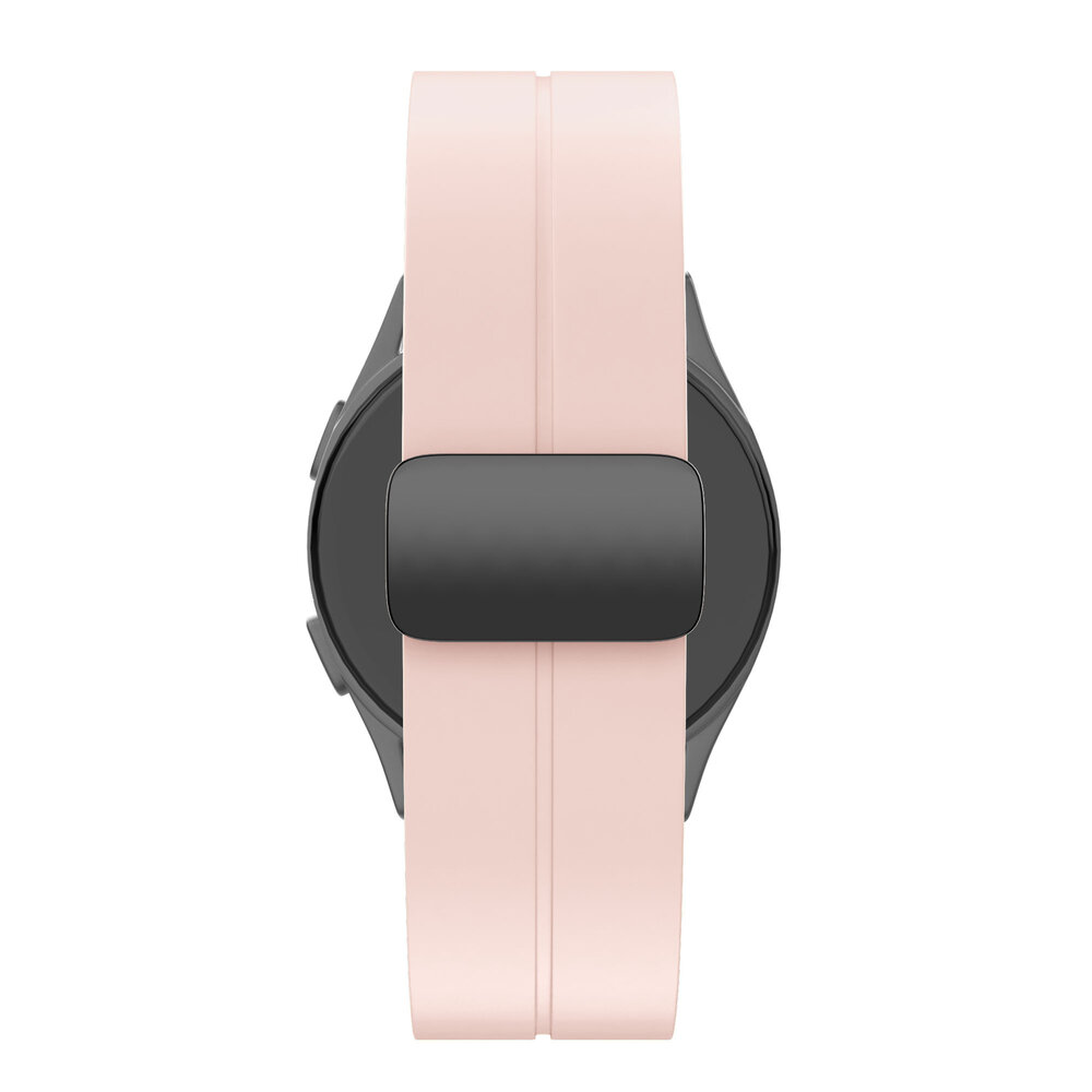 Bandz Bandz Samsung Galaxy Watch 7 - 44mm siliconen band met D-Buckle (roze)