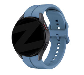 Bandz Bandz Samsung Galaxy Watch 7 44mm siliconen band 'Extreme' (grijsblauw)