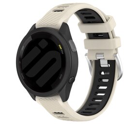 Strap-it® Coros Apex 2 sport gesp bandje (beige/zwart) Strap-it® Coros Apex 2 sport gesp bandje (beige/zwart)