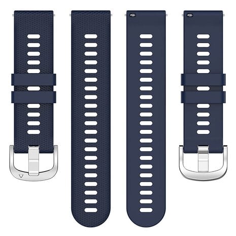 Strap-it® Strap-it Coros Apex 42mm siliconen bandje (donkerblauw)