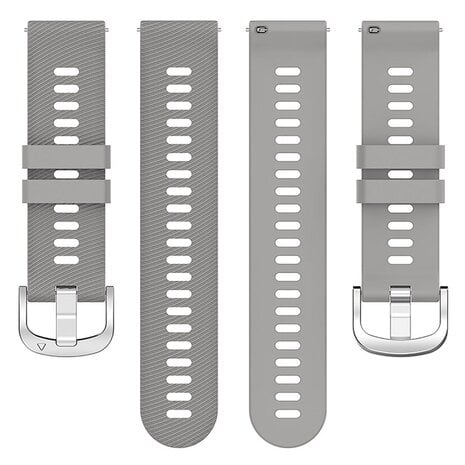 Strap-it® Strap-it Coros Apex 42mm siliconen bandje (lichtgrijs)