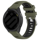 Strap-it® Coros Apex 42mm sport gesp bandje (olijfgroen/zwart)