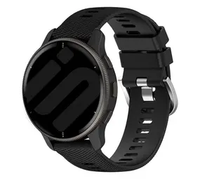 Strap-it® Coros Apex 2 siliconen bandje (zwart)