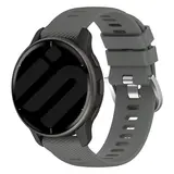 Strap-it® Coros Apex 42mm siliconen bandje (donkergrijs)