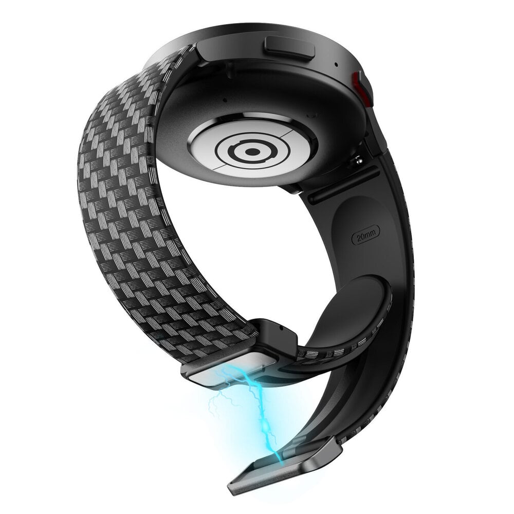 Strap-it® Strap-it Carbon Fiber Samsung Galaxy Watch FE magnetisch bandje