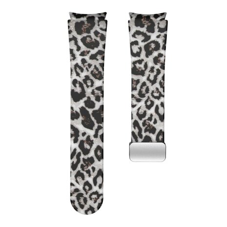 Strap-it® Strap-it Clear Leopard Samsung Galaxy Watch FE magnetisch bandje