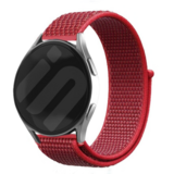 Strap-it® Samsung Galaxy Watch FE nylon band (rood)