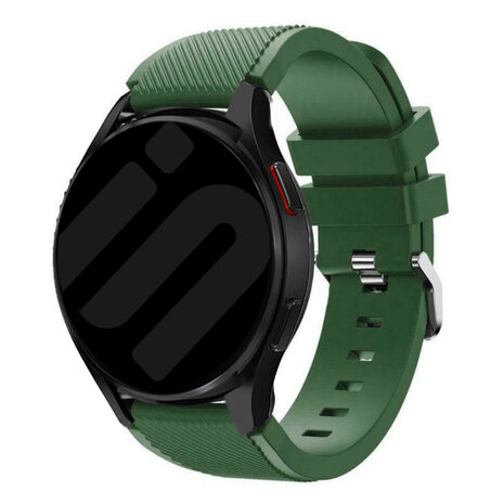 Strap-it® Strap-it Samsung Galaxy Watch FE siliconen bandje (legergroen)