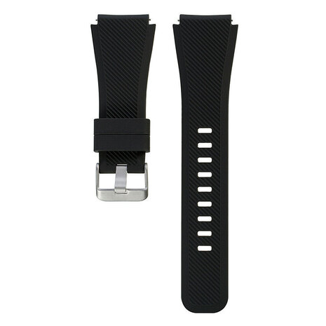 Strap-it® Strap-it Samsung Galaxy Watch FE siliconen bandje (zwart)