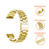 Strap-it® Strap-it Samsung Galaxy Watch FE stalen band (goud) Strap-it® Strap-it Samsung Galaxy Watch FE stalen band (goud)