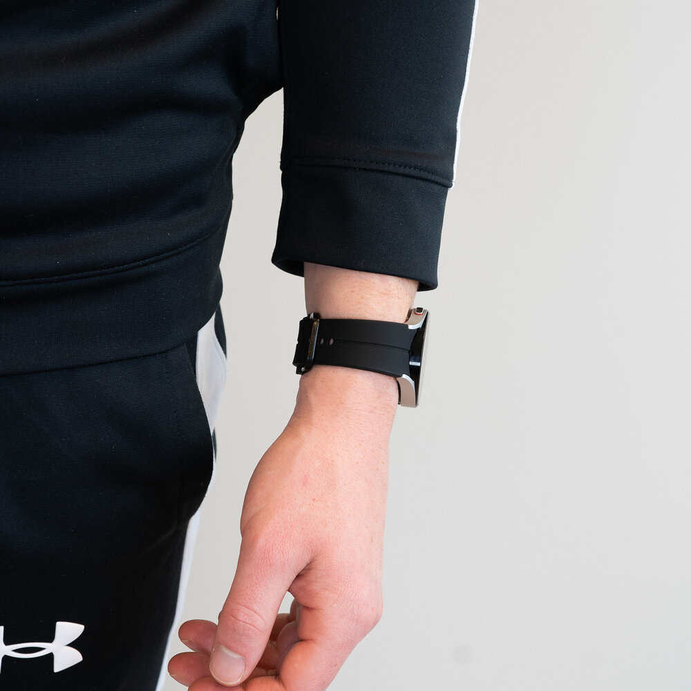 Bandz Bandz Samsung Galaxy Watch FE siliconen band 'Extreme' (zwart)