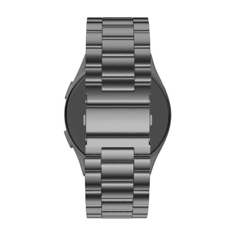 Bandz Bandz Samsung Galaxy Watch FE titanium schakel band (grafiet)