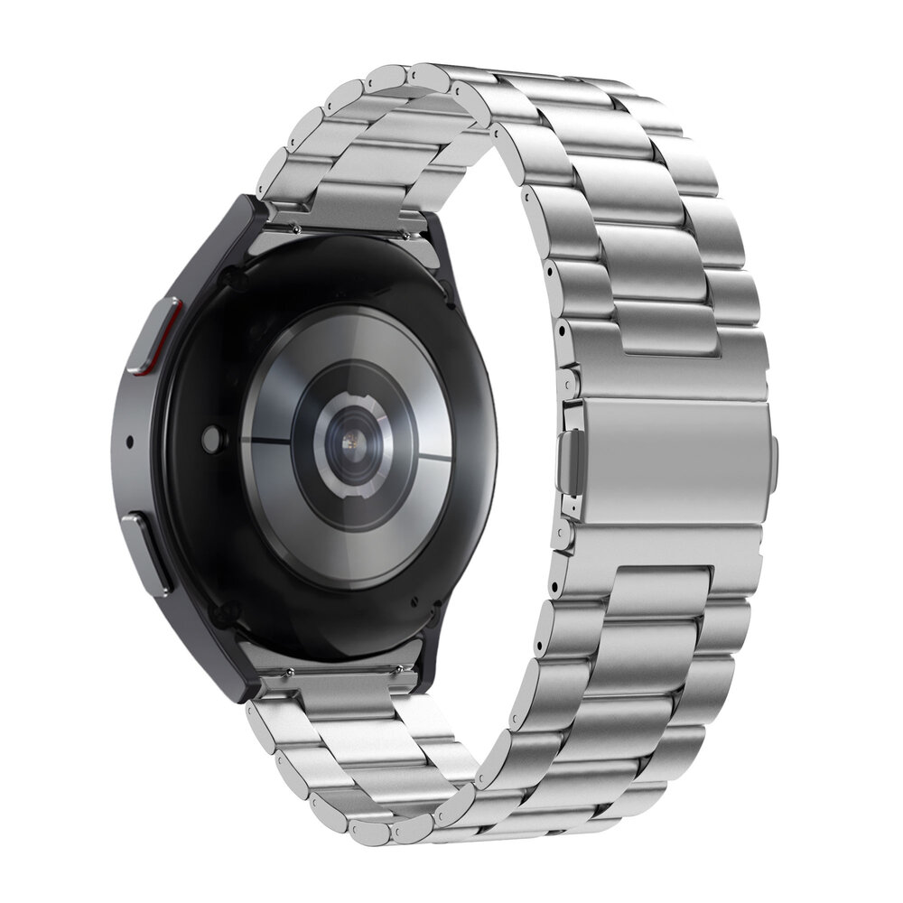 Bandz Bandz Samsung Galaxy Watch FE titanium schakel band (zilver)