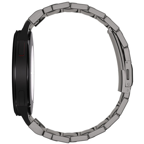 Strap-it® Strap-it Samsung Galaxy Watch FE 'One push' luxe titanium band (grafiet) Strap-it® Strap-it Samsung Galaxy Watch FE 'One push' luxe titanium band (grafiet)