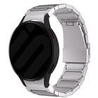 Strap-it® Strap-it Samsung Galaxy Watch FE 'One push' luxe titanium band (zilver)