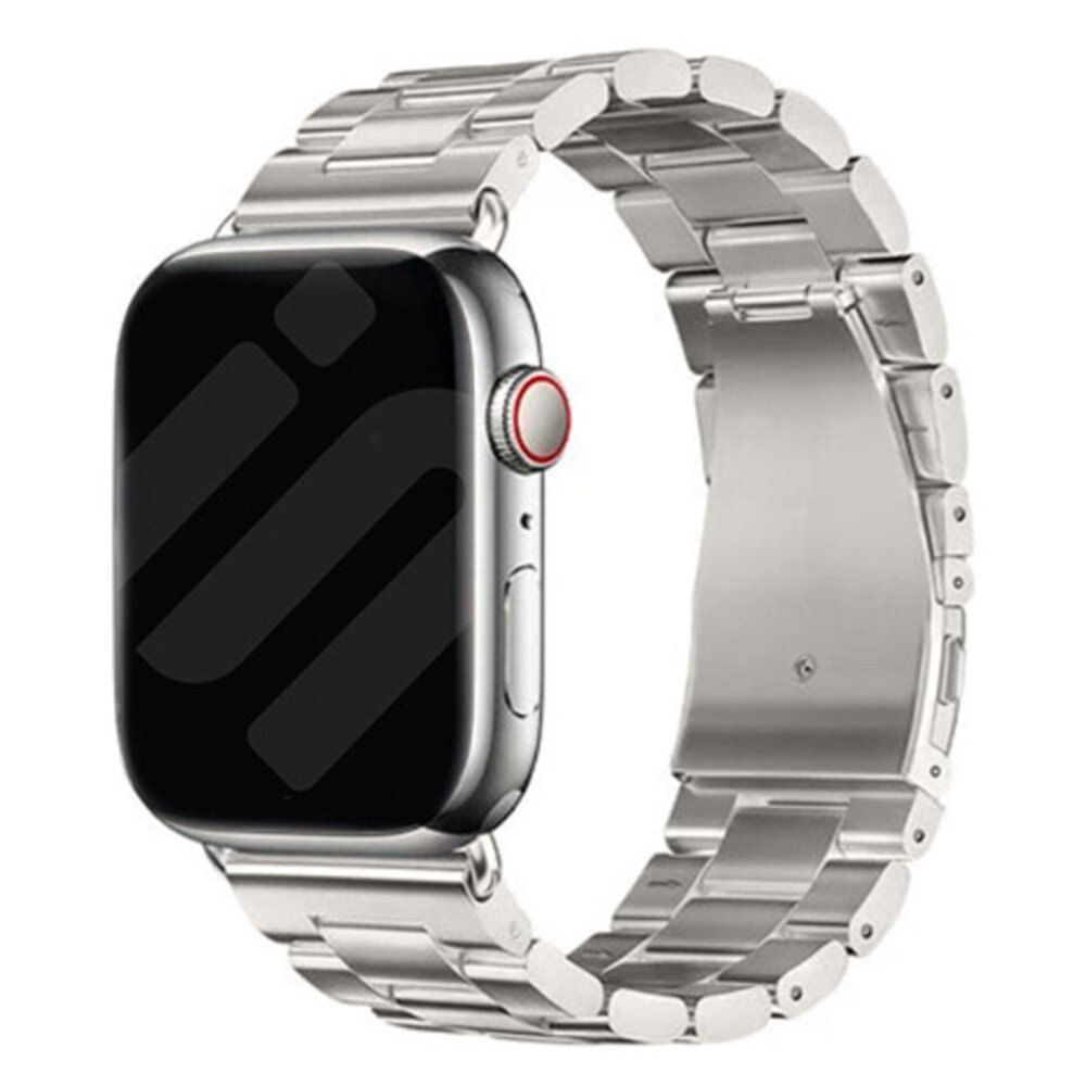 Strap-it® Strap-it Apple Watch stalen band (titanium)