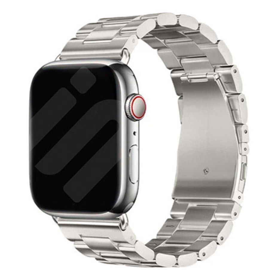 Strap-it Apple Watch stalen band (titanium)